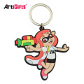 2021 Trending Products PVC Keychain Manufacturers Funny Shape 2D 3D Cute Custom Anime Bear Keychain